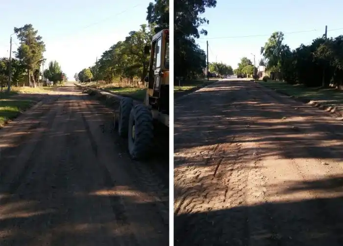 Reparan calles principales de Juan N. Fernández