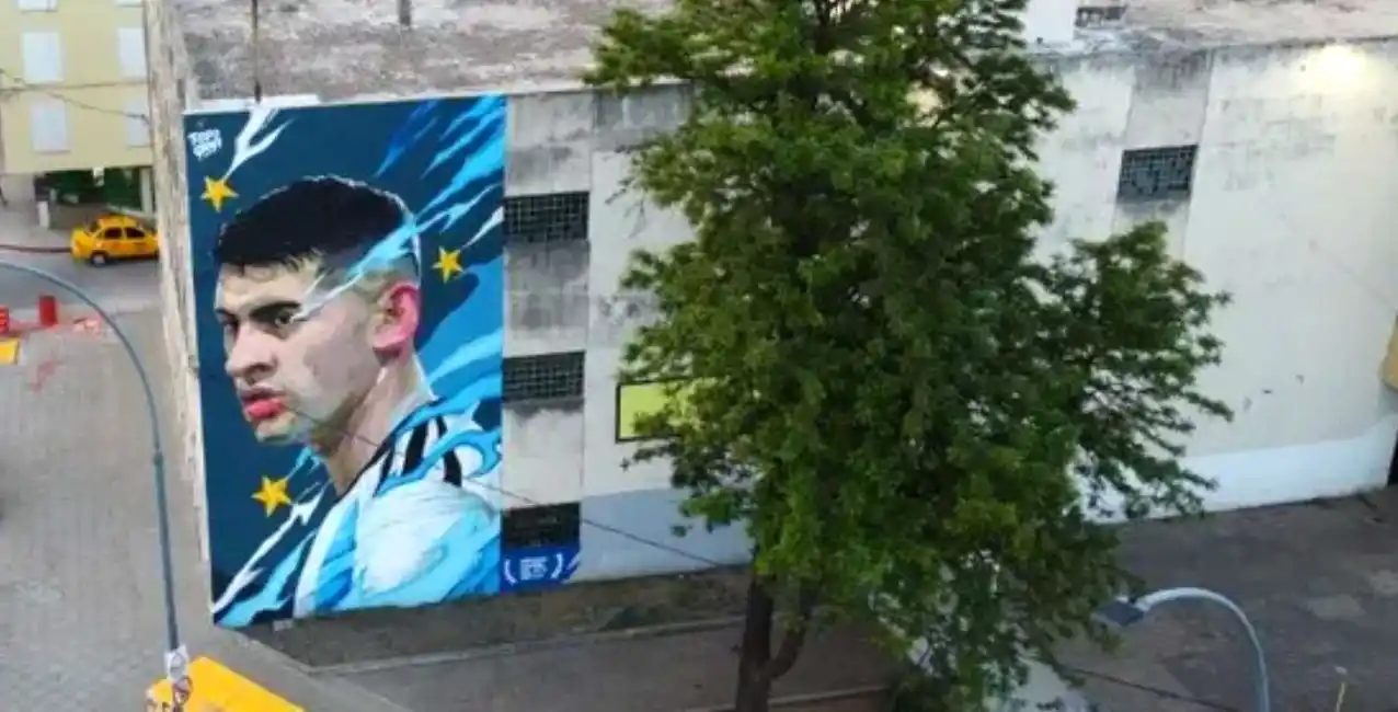 Córdoba: Cuti Romero ya tiene un mural gigante en su honor