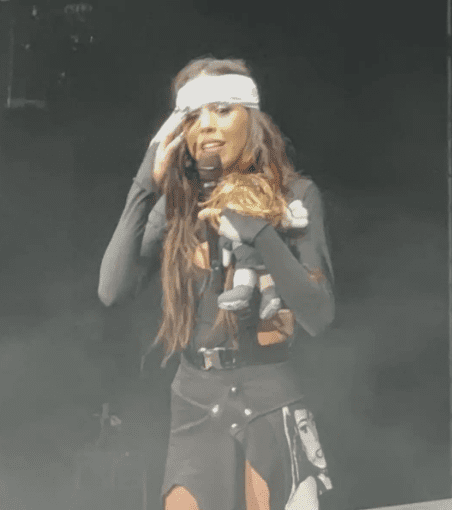 Danna Paola explicó qué le sucedió. Foto Twitter
