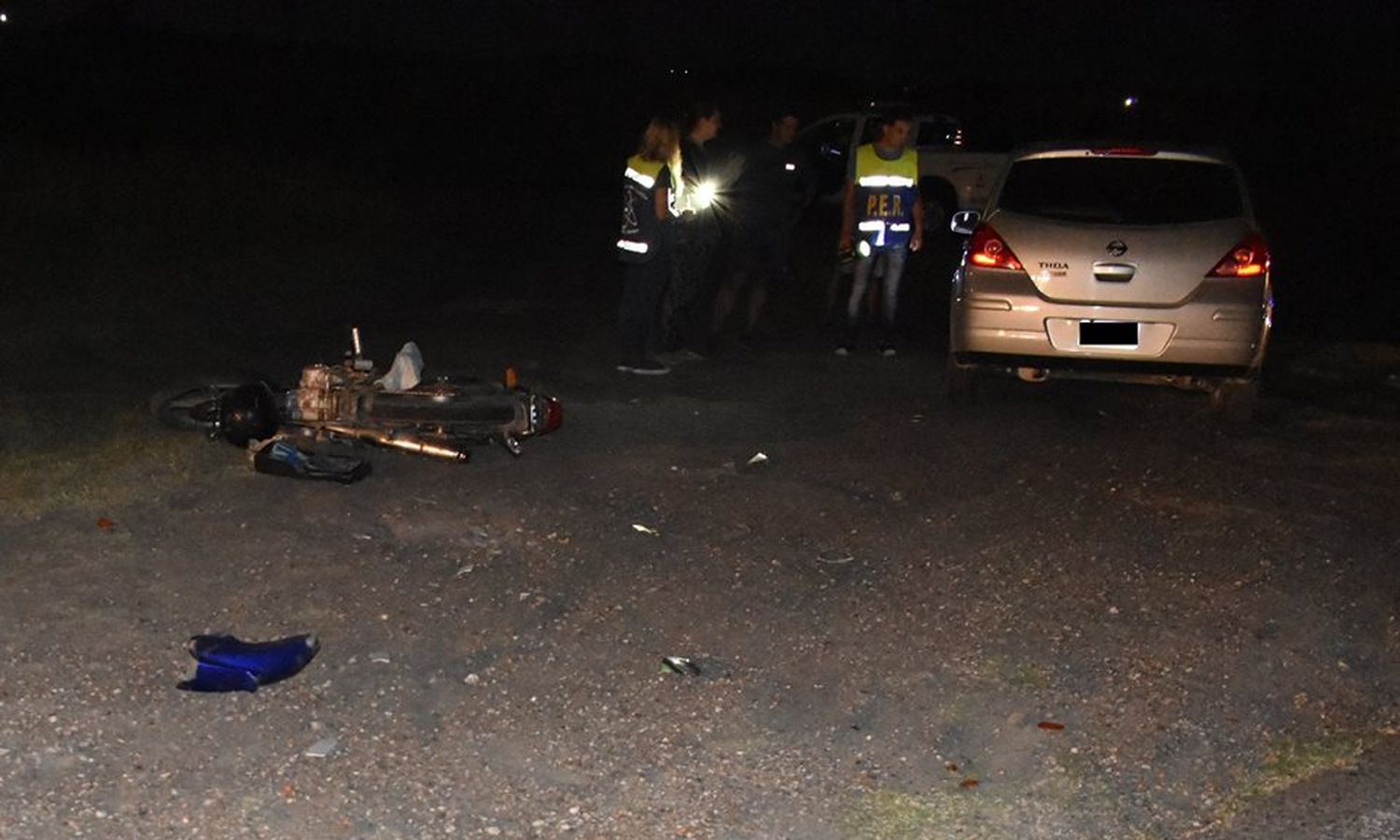 Colisión en ruta 12 y acceso a Aldea San Miguel