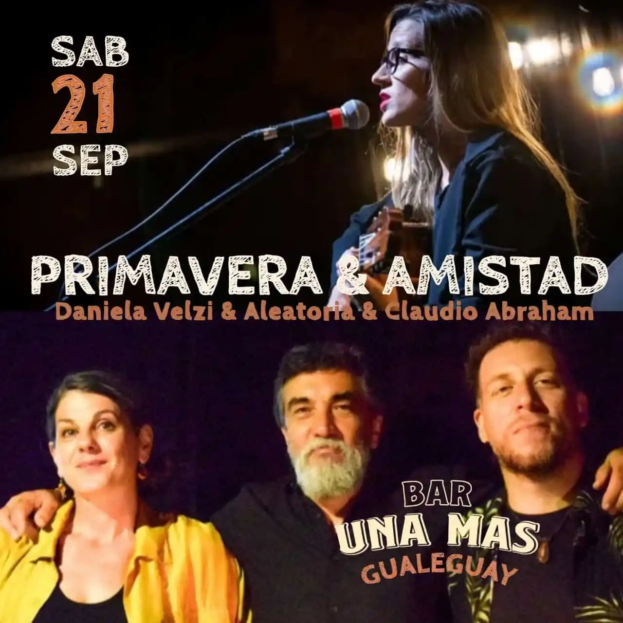 "Aleatoria" se presenta en Bar "Una Más"