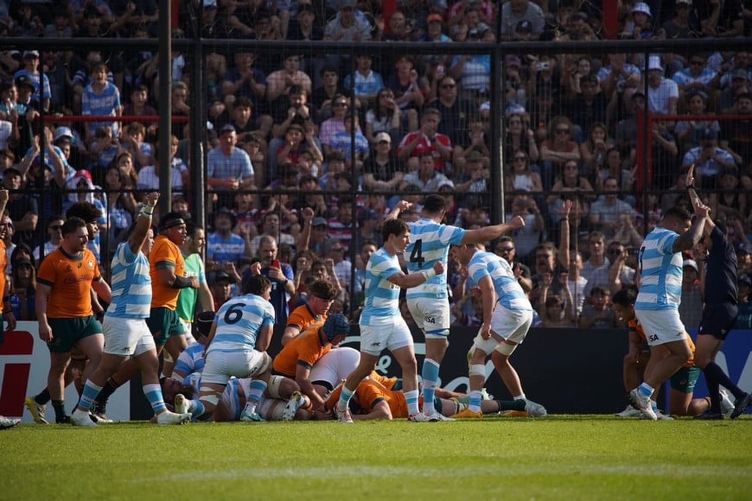 Goleada histórica  de Los Pumas en Santa Fe: le ganaron a los Wallabies por 67 a 27