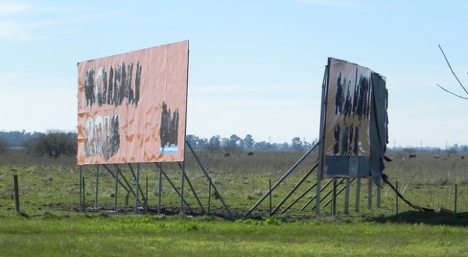 Elecciones 2015: Destruyeron 25 carteles de Scioli 