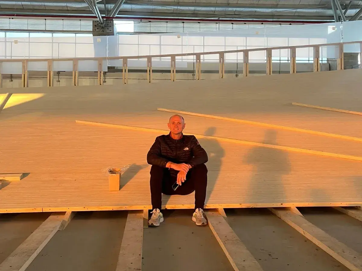 El rafaelino Daniel Capella en el nuevo velódromo de cara a los Juegos Suramericanos 2026. Foto: Prensa Juegos Suramericanos