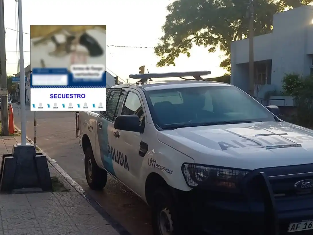 El personal policial secuestró el arma y la puso a disposición de Fiscalía.