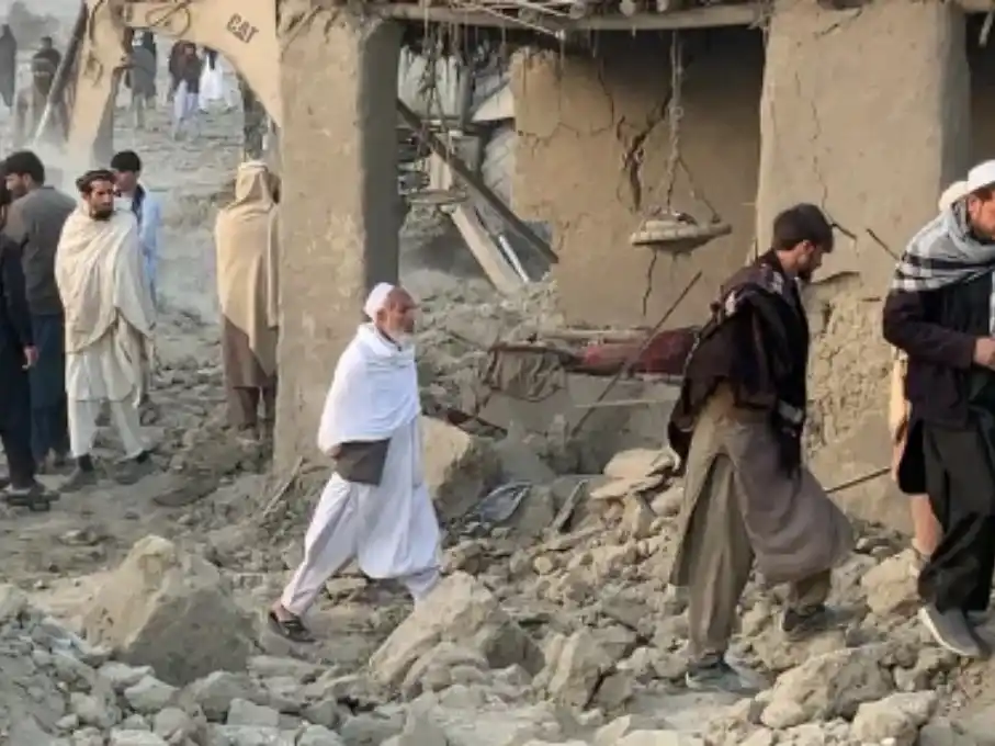 Bombardeo en Afganistán.