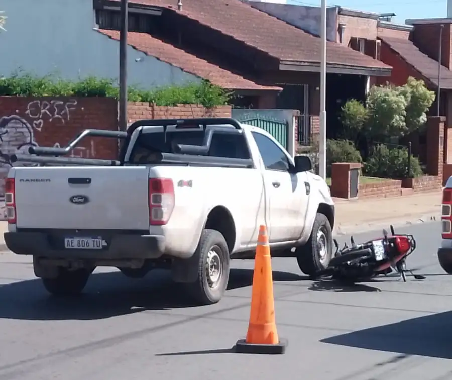Un motociclista fue trasladado al Hospital tras un choque en Montiel y San Martín