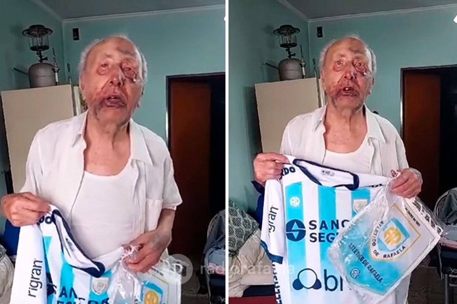 Una historia trágica con final feliz: el abuelo brutalmente golpeado sintió en carne propia el cariño de los rafaelinos