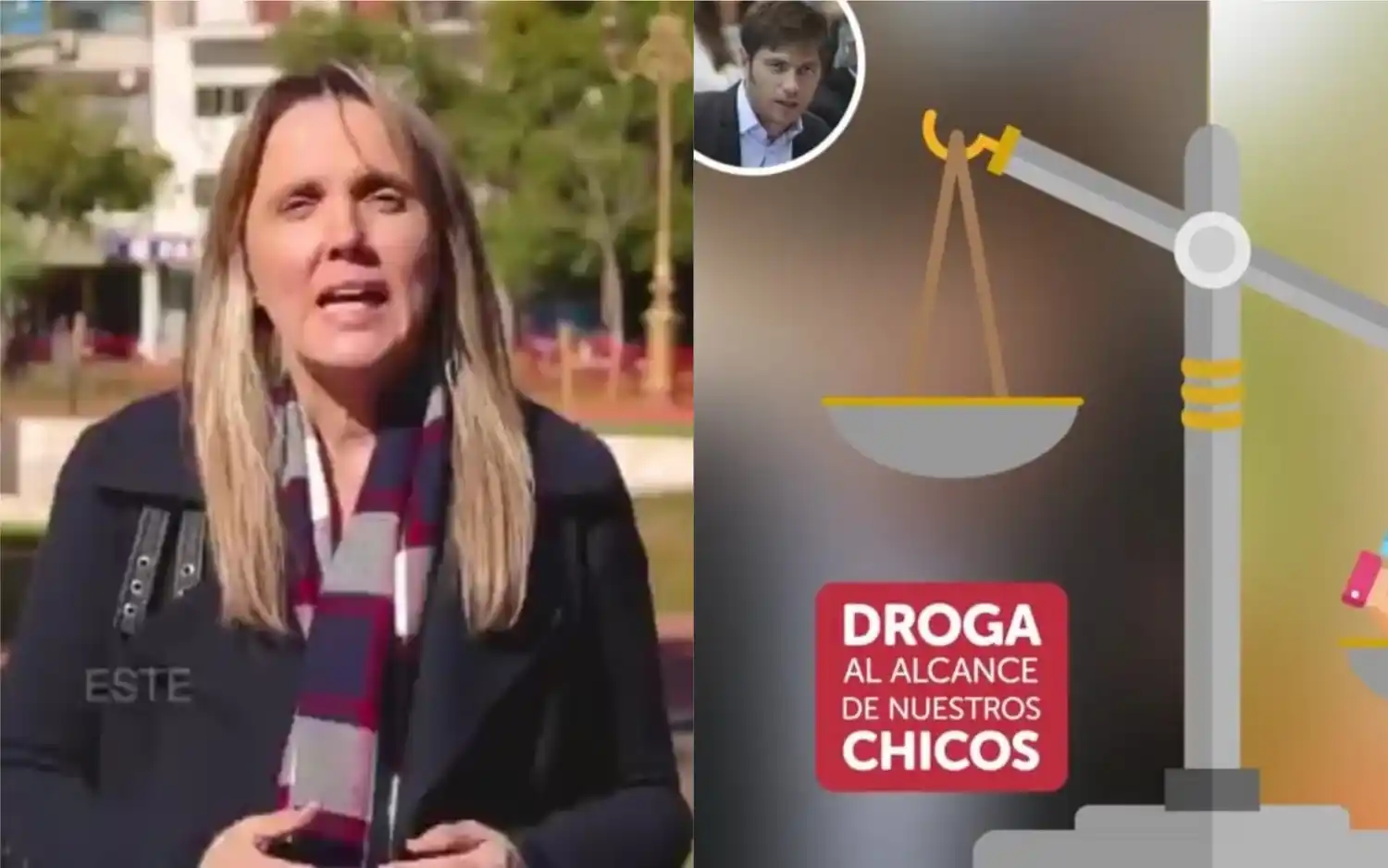 Con Kicillof "la droga está al alcance de nuestros chicos": El curioso spot de Gladys González 