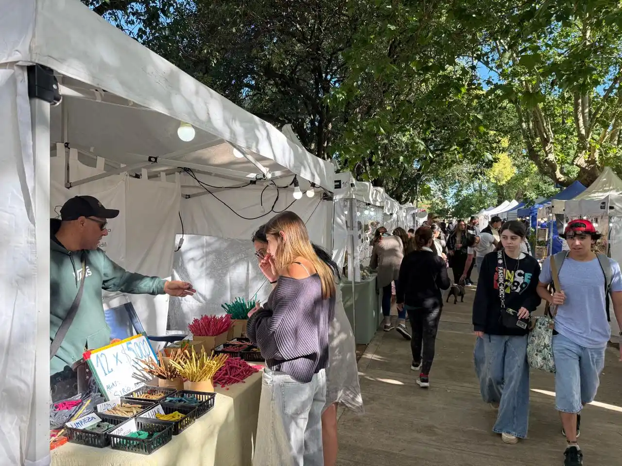 La Plaza Moreno, otra vez escenario de una nueva edición de la Feria de la Comunidad Emprendedora.