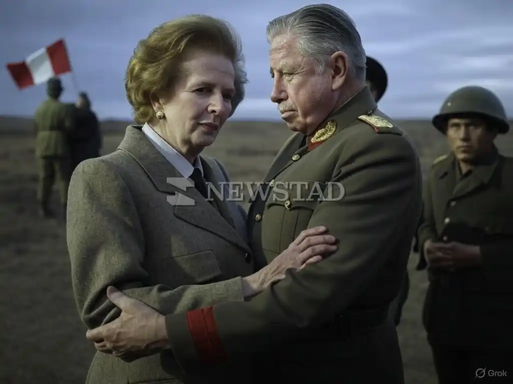 Socios. Margaret Tatcher y Augusto Pinochet