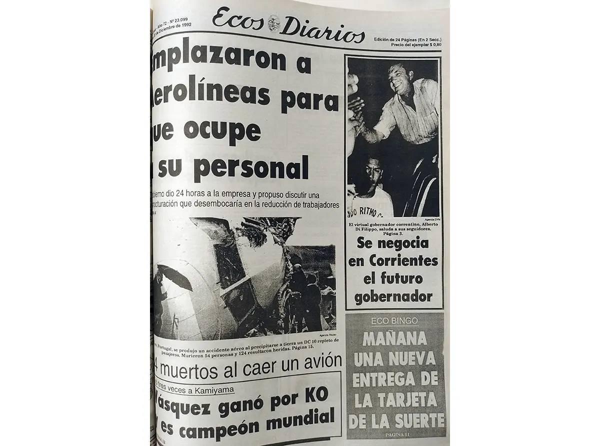 Martes 22 de diciembre de 1992