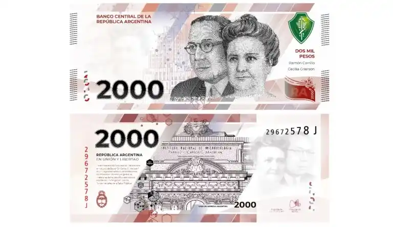 Qué medidas de seguridad incluye la nueva versión del billete de $2.000