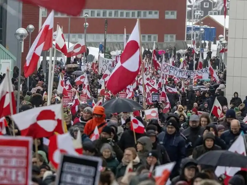 Hubo masivas protestas en Groenlendia en rechazo de las pretensiones de Donald Trump.