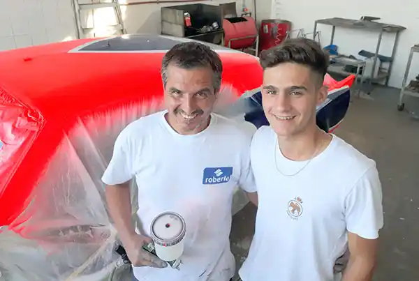 Avanzan los trabajos en el auto con el que correrá Marcos Castro Serrano