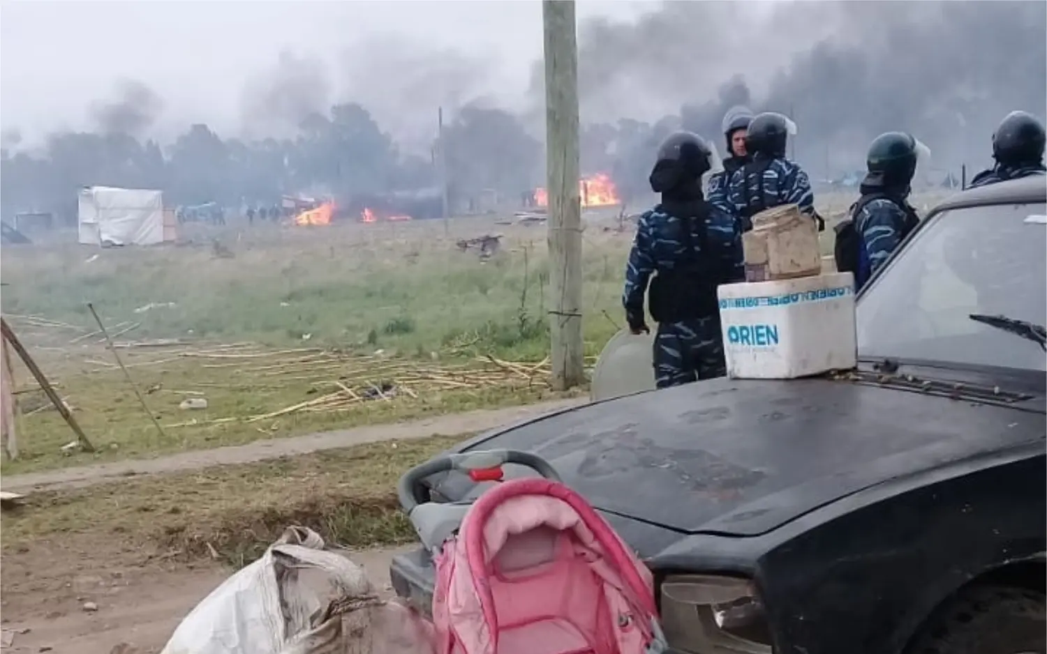 Desalojan un predio tomado en La Matanza que era subalquilado a familias sin techo