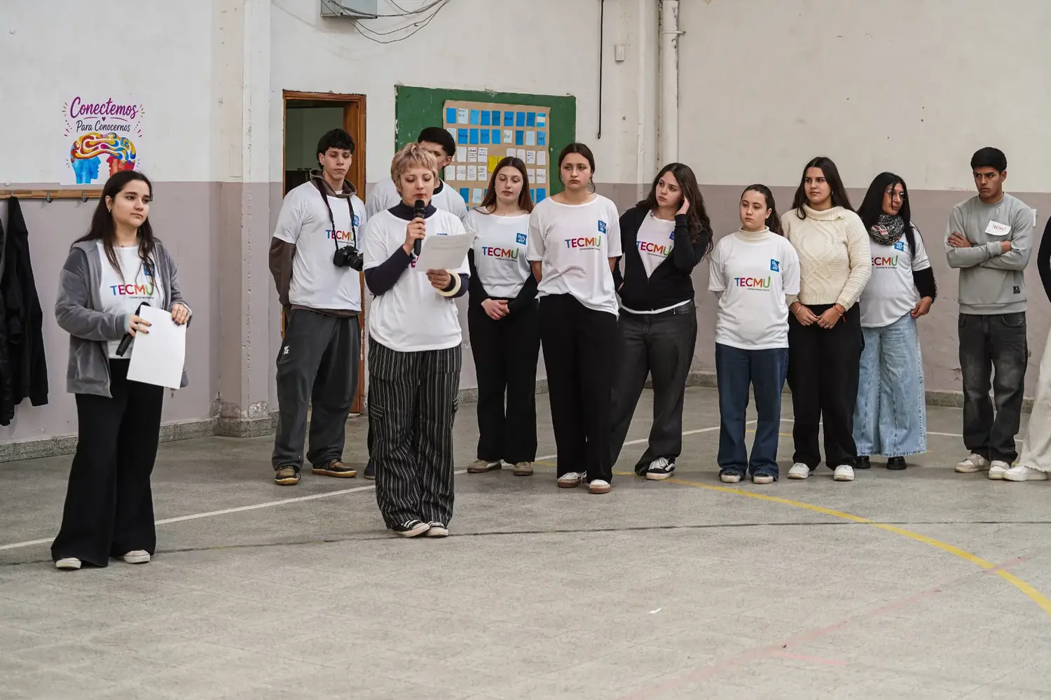 Integrantes de la cooperativa escolar TECMU de la Escuela Técnica Nº 3