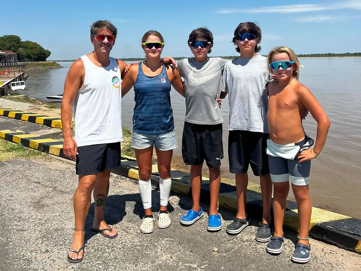 Parte de la delegación que viajará a Mendoza y San Juan.