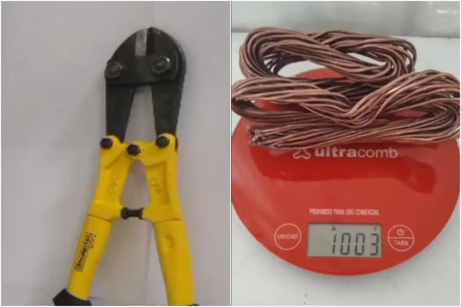 Los elementos secuestrados.