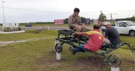 Símbolo de trabajo en Río Tala
