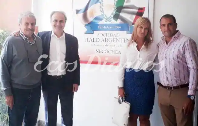 Visitó Necochea un diputado del Parlamento italiano