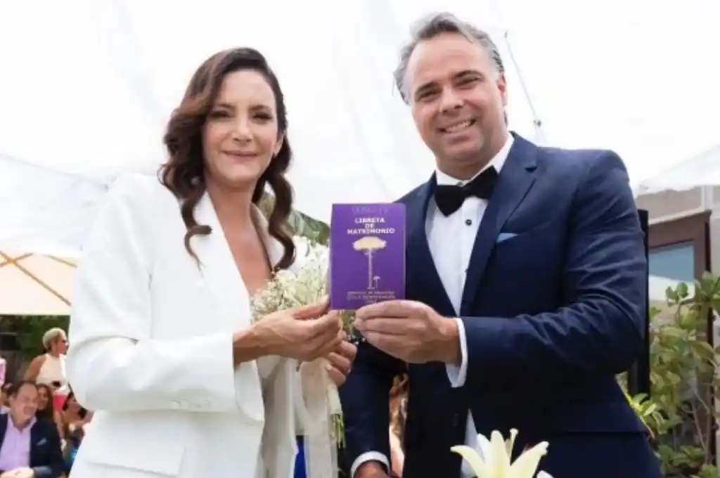 Luciana Aymar se casó en Chile tras 6 años de noviazgo