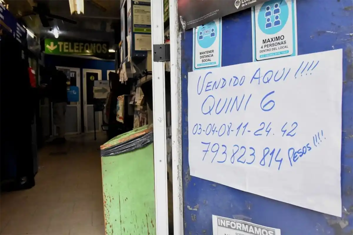 Apareció uno de los ganadores del Quini 6 de más de 790 millones de pesos: qué dijo