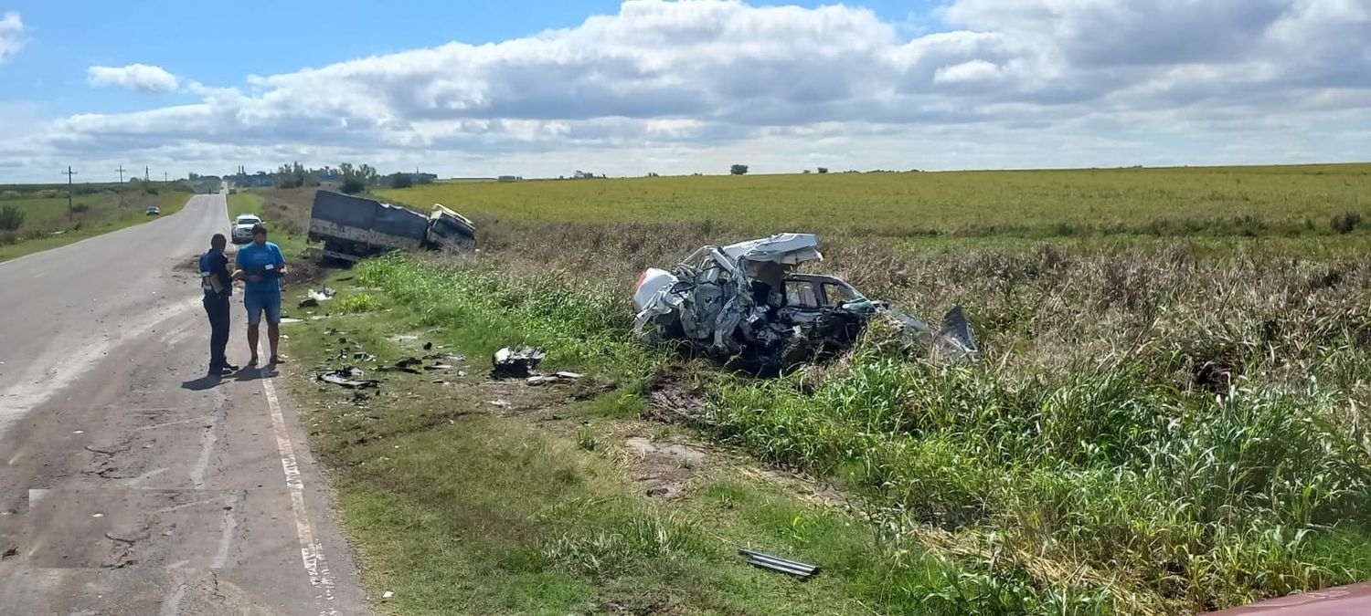 Impactante choque en Ruta Provincial N°11