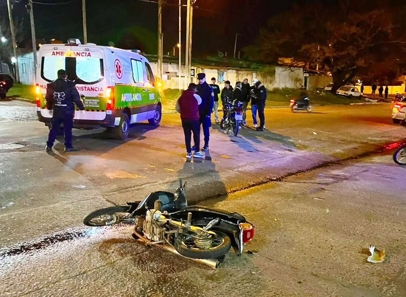 Trasladaron al Masvernat a un hombre tras el choque entre dos motocicletas