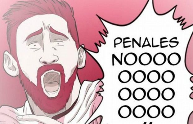Eliminatorias: un dibujante chileno se burló de Messi a través de su Facebook