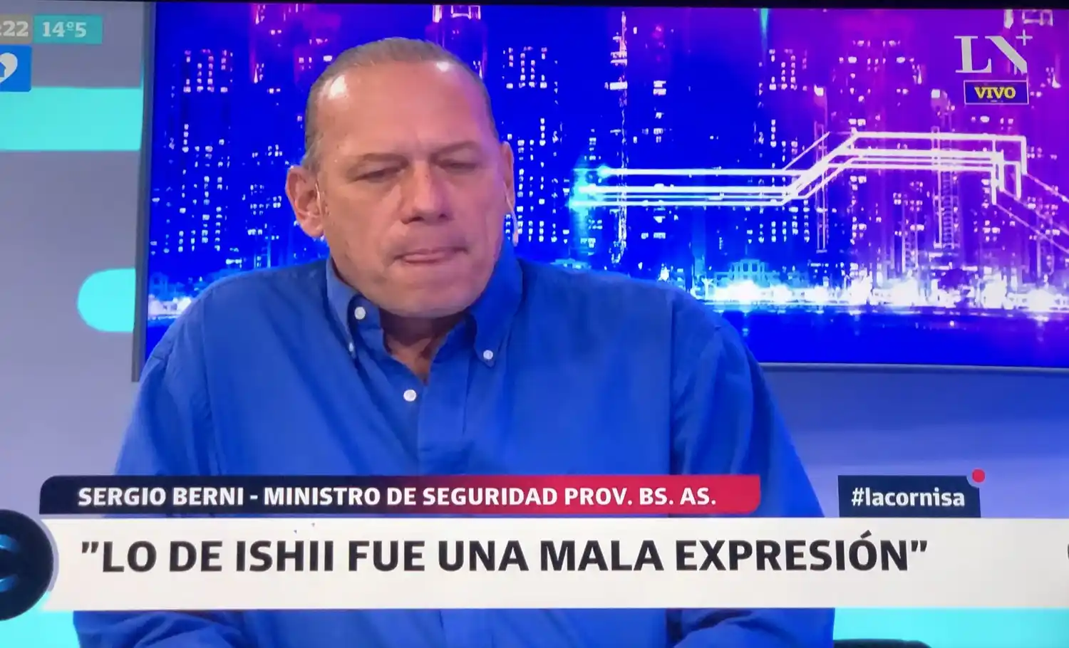 "Fue una mala expresión": Sergio Berni defendió a Mario Ishii tras afirmar que debe "cubrir a los que venden falopa" 