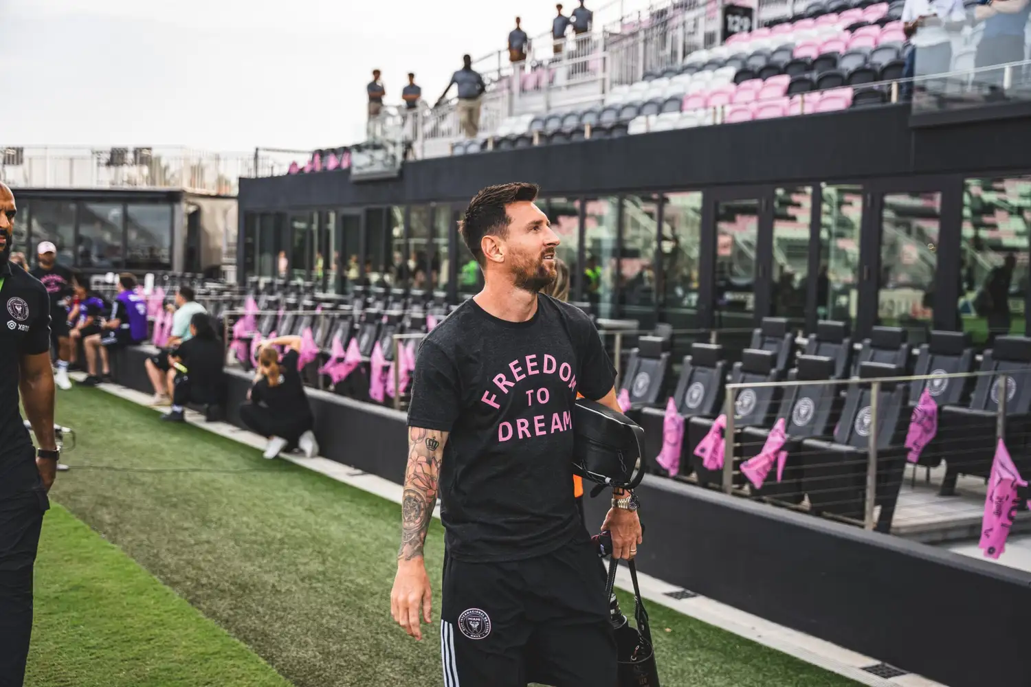 Messi, el centro de las miradas en Miami.