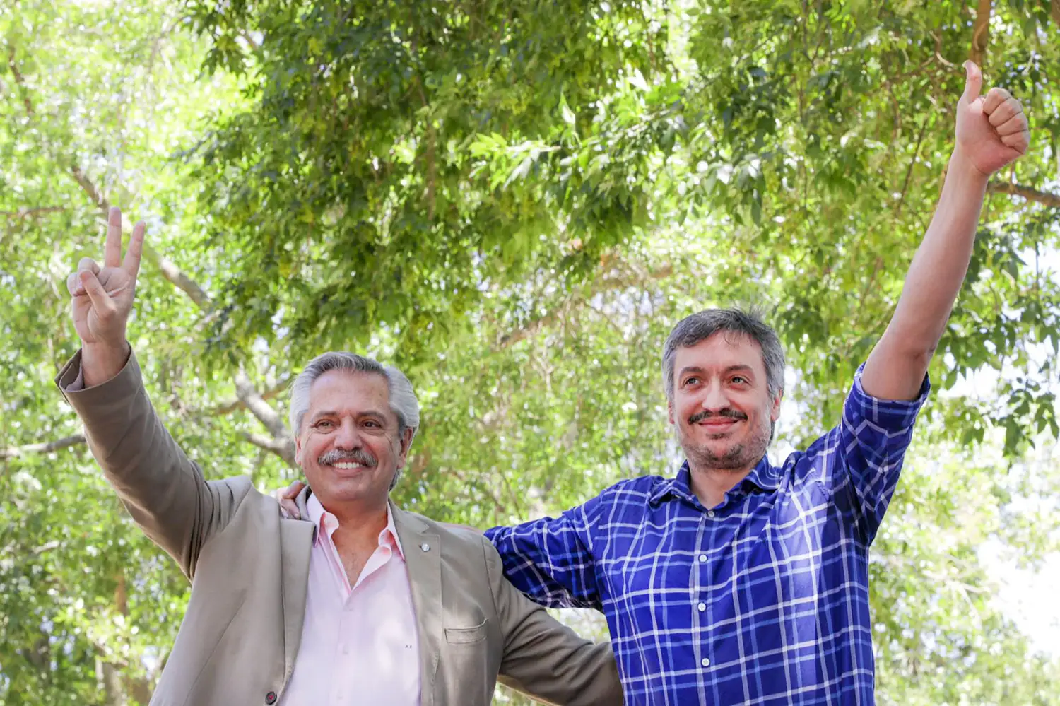 Alberto Fernández y Máximo Kirchner.