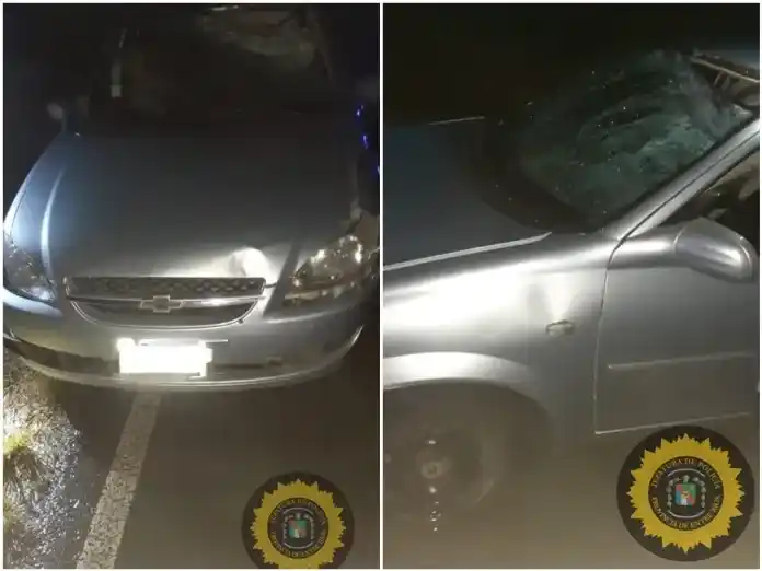 Tragedia vial: un remis chocó a un peatón en la ruta 20 y lo mató