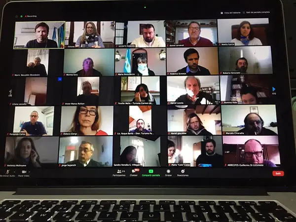 Funcionarios participaron de una reunión virtual con el ministro de Producción