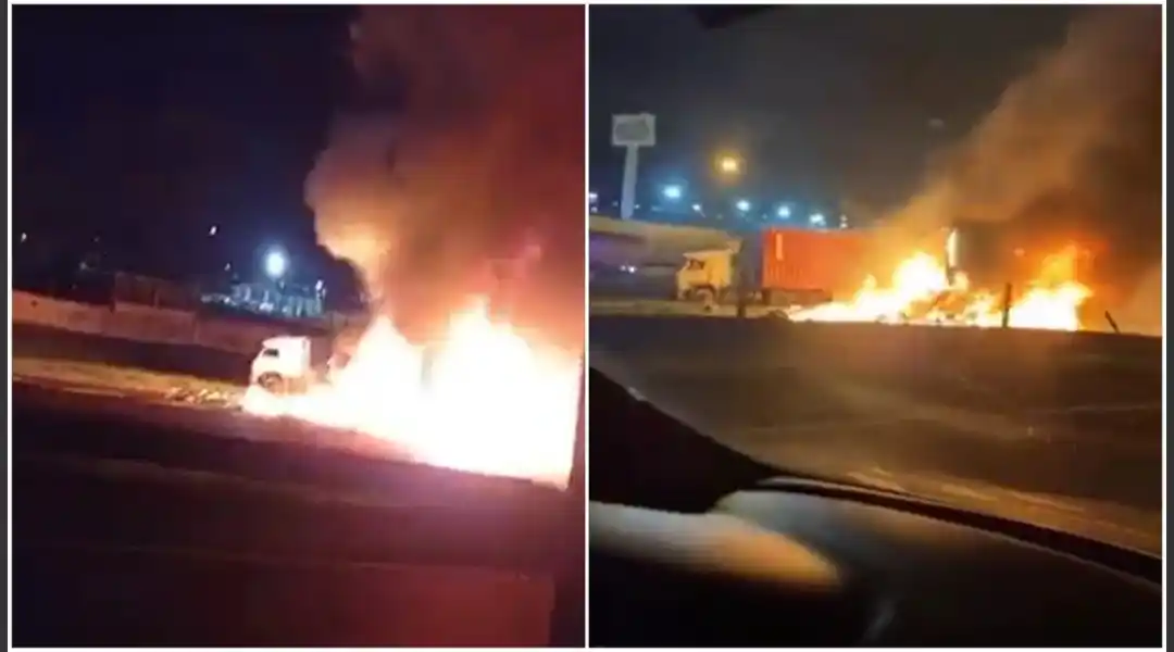 Tremendo choque múltiple y explosión en la Panamericana: tres muertos  y varios heridos