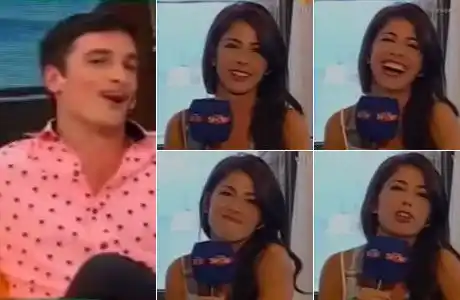 Martín Amestoy se tiró un lance con la notera hot de Este es el Show… ¡y mirá la fulminante respuesta de Majo Martino!