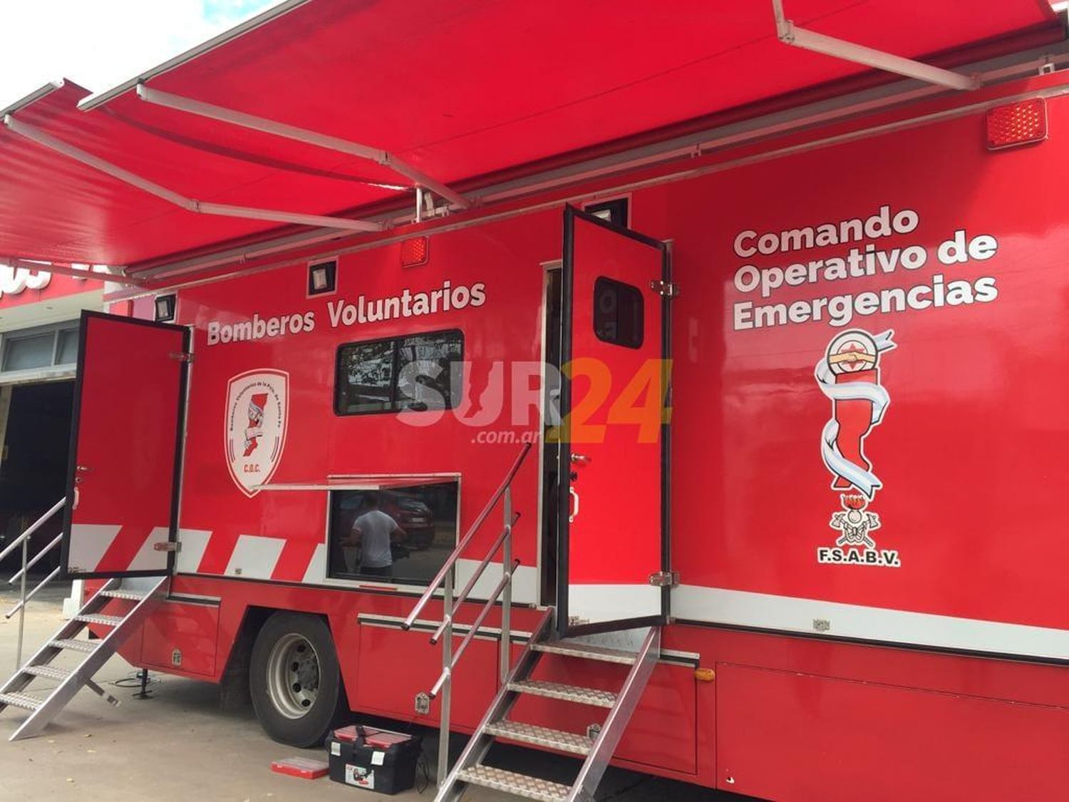 Arribó a Venado el móvil de la Federación Santafesina de Bomberos para operaciones de emergencia