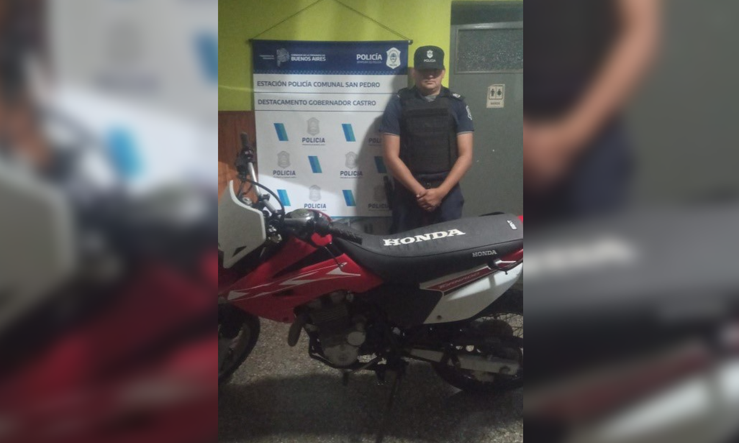 Hallan motocicleta con numeración adulterada en Gobernador Castro