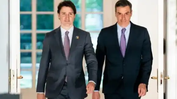 Trudeau y Pedro Sánchez se reunieron y mostraron preocupación por situación de Venezuela