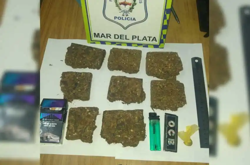 Atraparon a dos hombres que transportaban marihuana en un remis