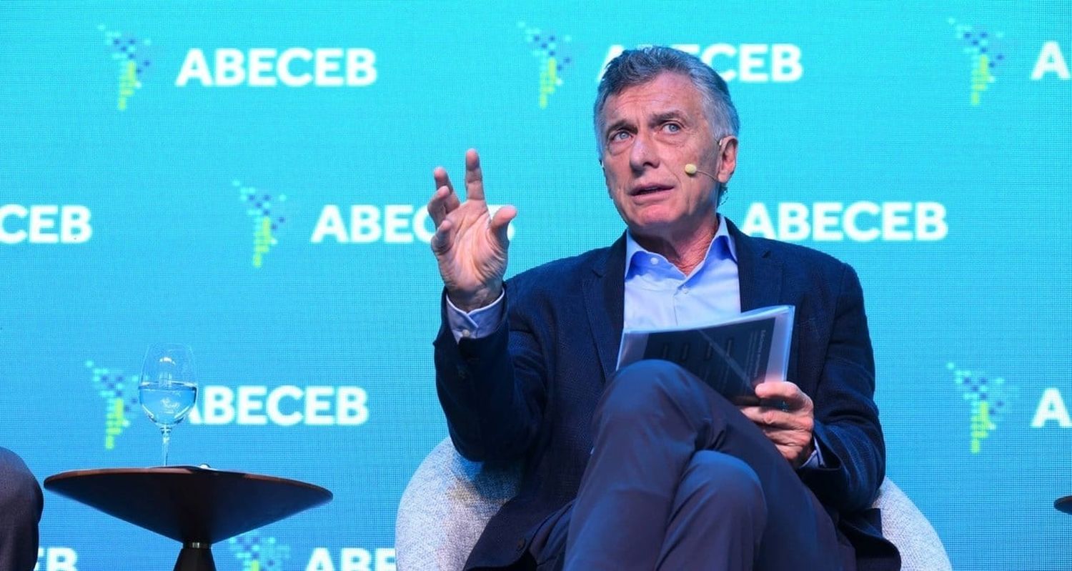 Mauricio Macri en el foro Abeceb.