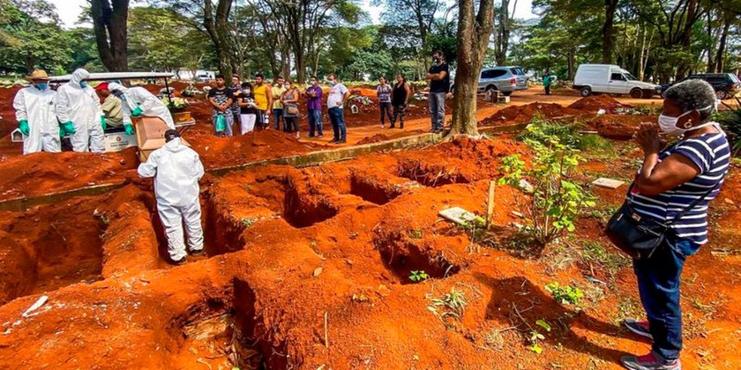 Brasil suma 91.263 muertos y 2,6 millones de contagiados por COVID-19