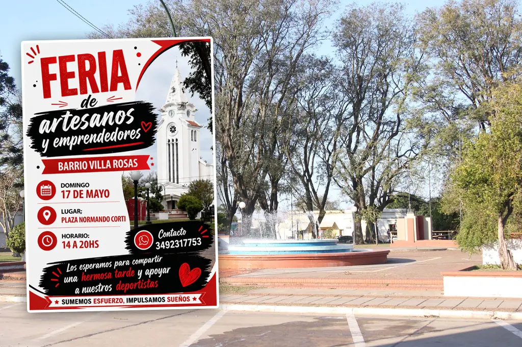 Barrio Villa Rosas será sede de una nueva feria de artesanos y emprendedores
