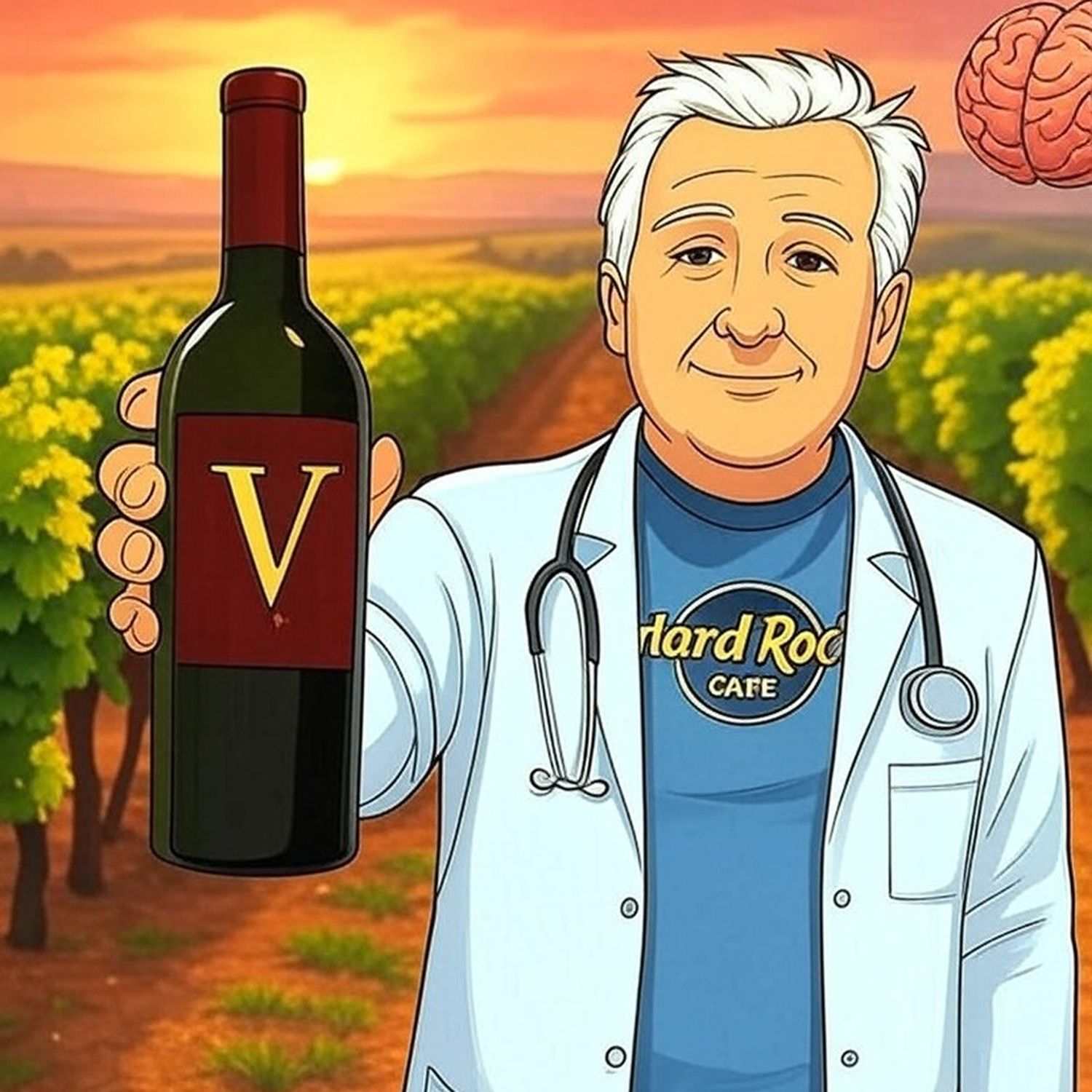 Dr. Juan Marcelo Medina, médico neurólogo y sommelier.