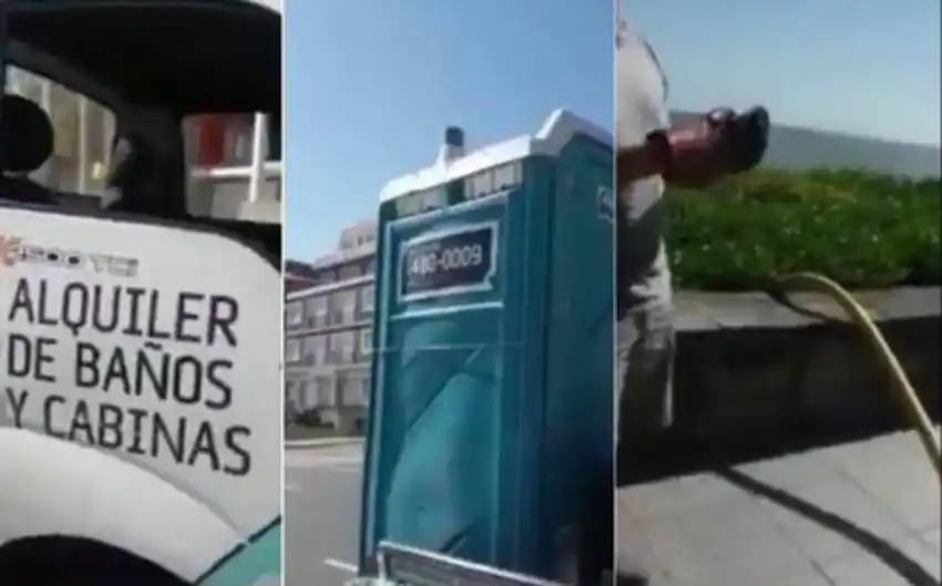 Capturas del video difundido.