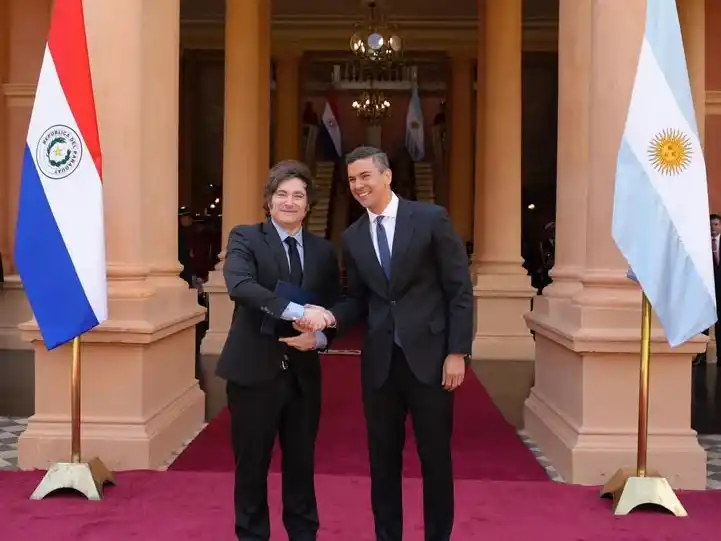 Javier Milei, en plena crisis del Mercosur: “La Argentina y Paraguay serán un ejemplo para toda Sudamérica”