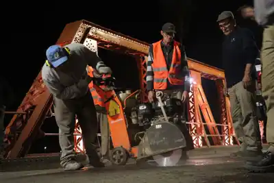 Cambio de juntas en el puente Méndez Casariego: esta noche habrá cortes parciales