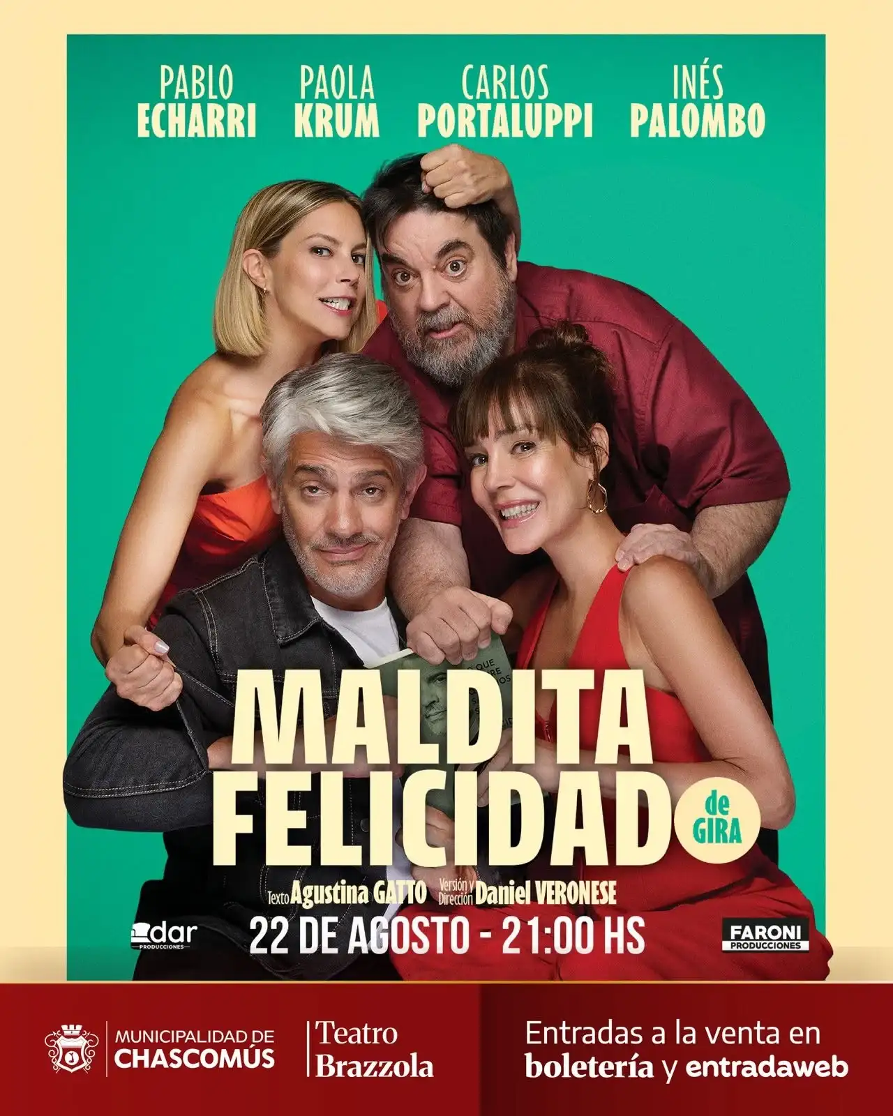 ¡Agosto a puro espectáculo en el Teatro Municipal Brazzola de Chascomús!