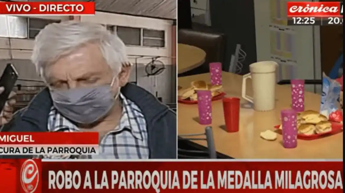 Desvalijaron el comedor comunitario de una iglesia: "1200 personas se quedarán sin comer"